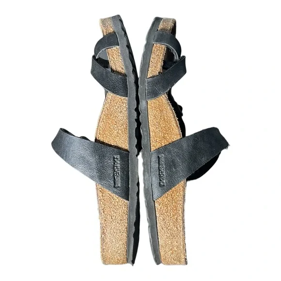 Birkenstock Mayari Black Birko-Flor Strap Toe Loop Sandals Size 39 - Picture 8 of 11